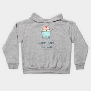 Make Cake Not War Kids Hoodie